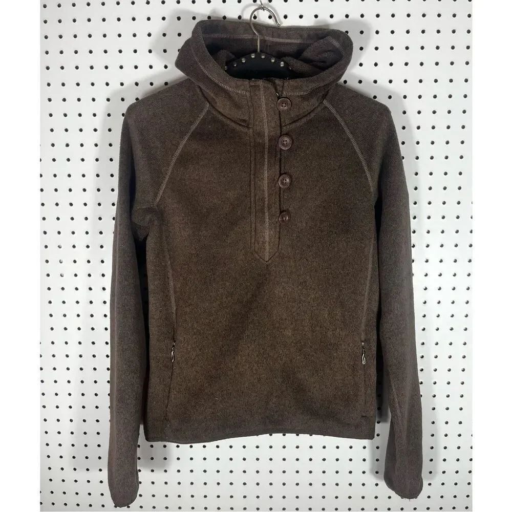 The North Face pullover fleece hooded sweatshirt size M